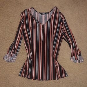 NWOT Soft striped blouse